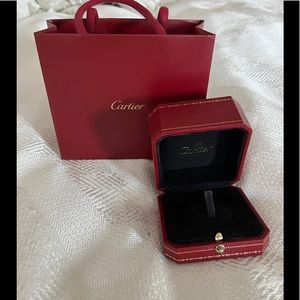 Cartier Ring box and Cartier bag.